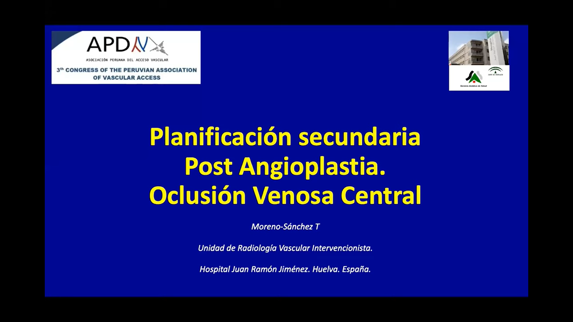 Read more about the article Dra. Moreno – Planificación para la intervención secundaria post angioplastia en oclusion venosa