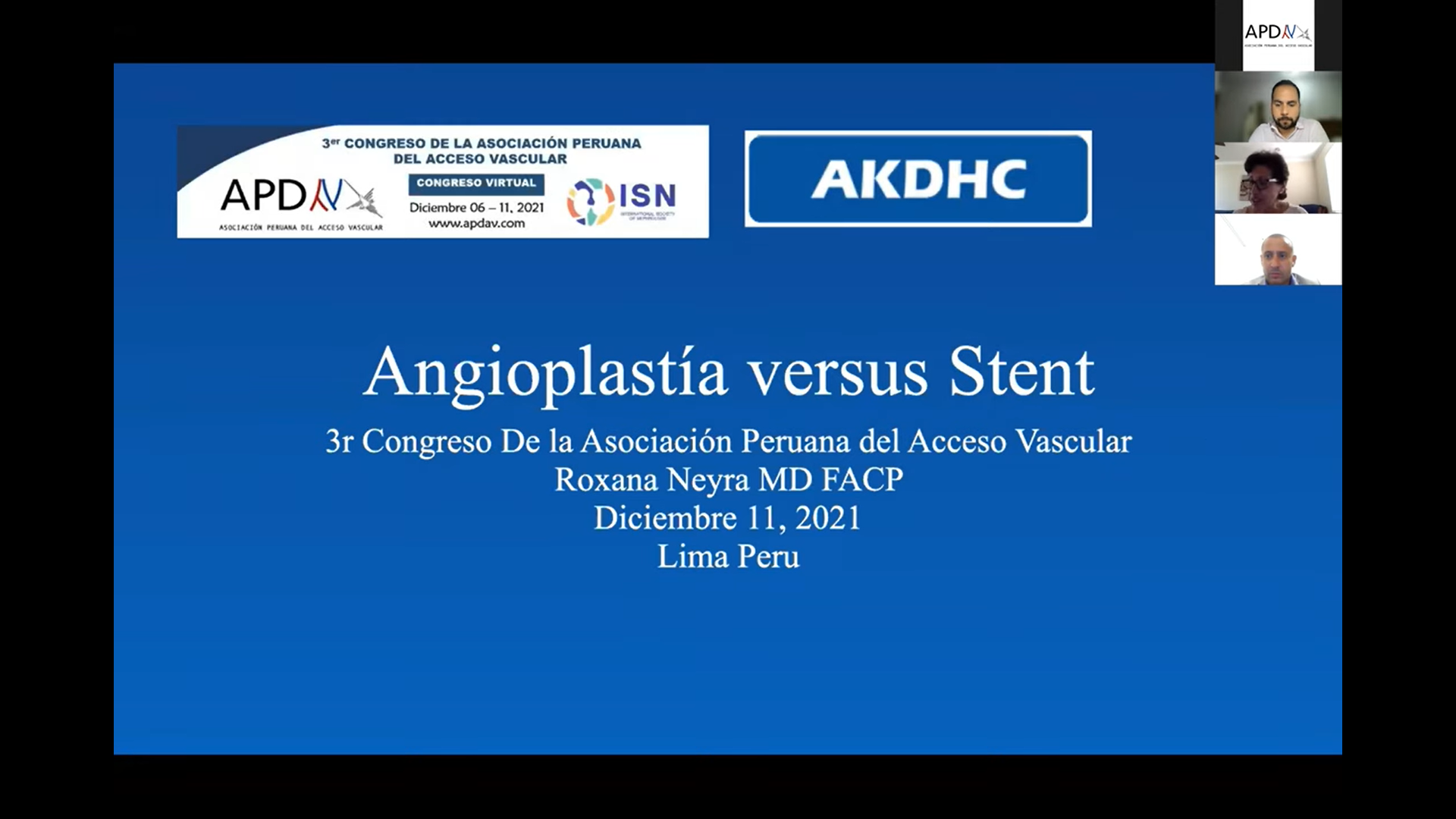 Read more about the article Dra. Neyra – Terapia endovascular del acceso vascular: Angioplastia vs Stent